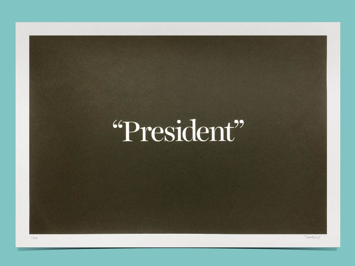 “President” Poster