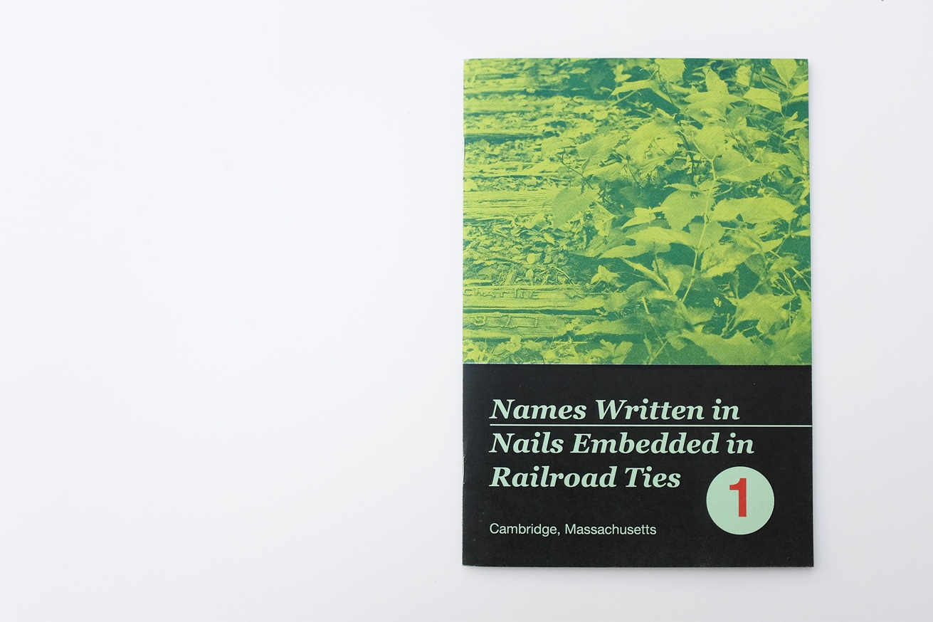 WRITTEN NAMES #1: Names Written in Nails Embedded in Railroad Ties