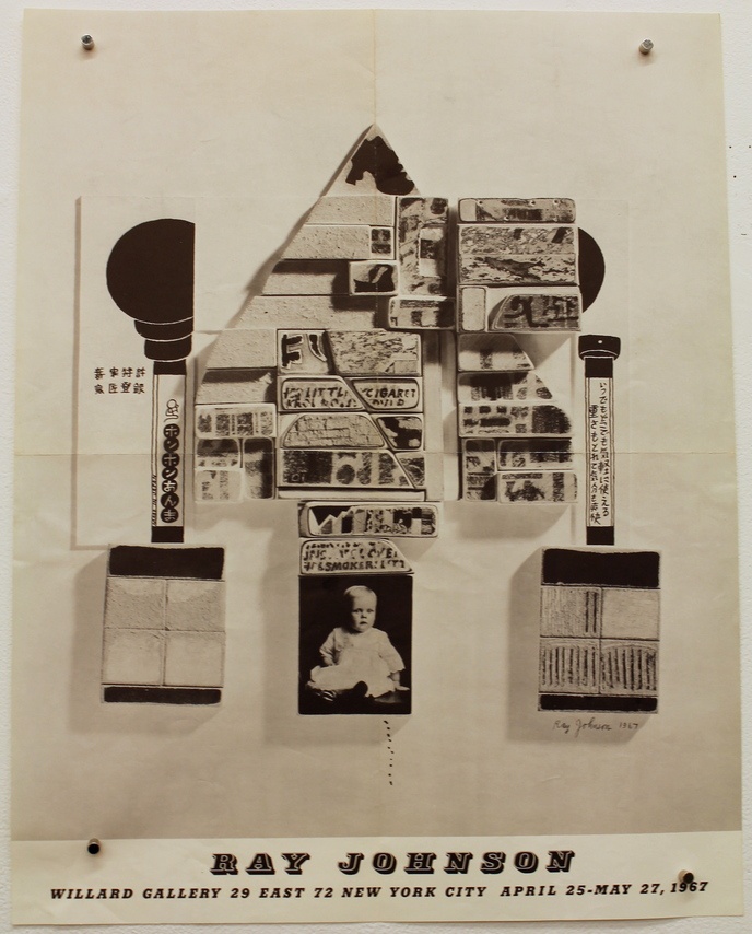 Ray Johnson : Willard Gallery, 29 E. 72 St New York, April 25 - May 27 1967