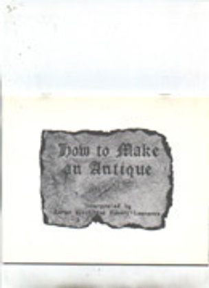 How to Make an Antique