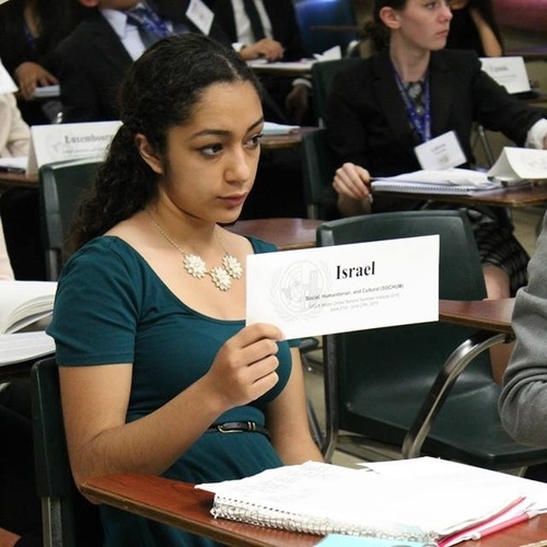 Me as the delegate of Israel (I wasn't aware I was being photographed but inside I was happy) 