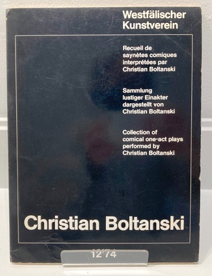 Collection of Comical One-Act Plays Performed by Christian Boltanski