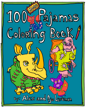100 MORE Pajamas Coloring Book