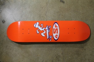 Gary Panter Skateboard: Orange/Black