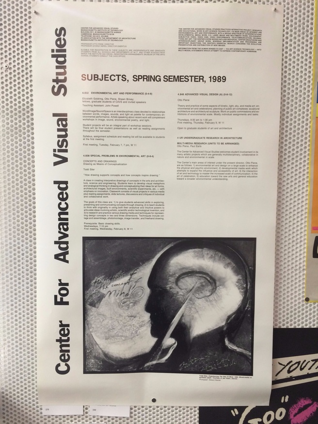 Center for Advanced Visual Studies : Subjects, Spring Semester, 1989