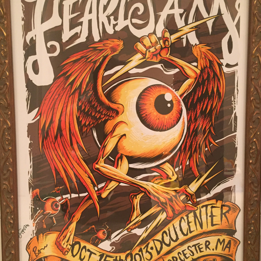 Pearljamautographedconcertposter Collectionzz