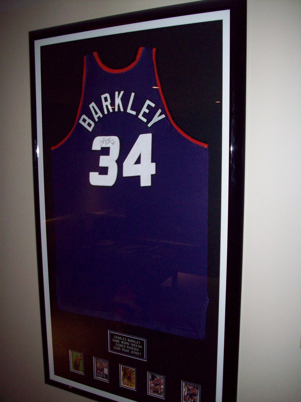CHARLES BARKLEY NBA PHOENIX GAME WORN AND SIGNED JERSEY Collectionzz
