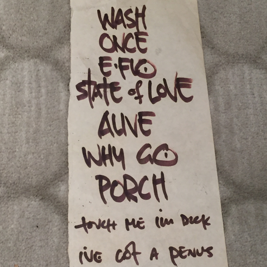 Pearl jam 1991 handwritten setlist rkcndy club Collectionzz