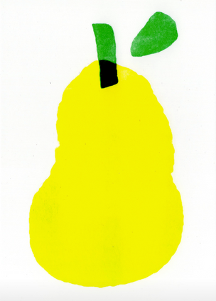 Fruity Fruits (Pear) [Notecard]