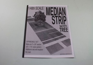 1/48 Scale Median Strip with Tree