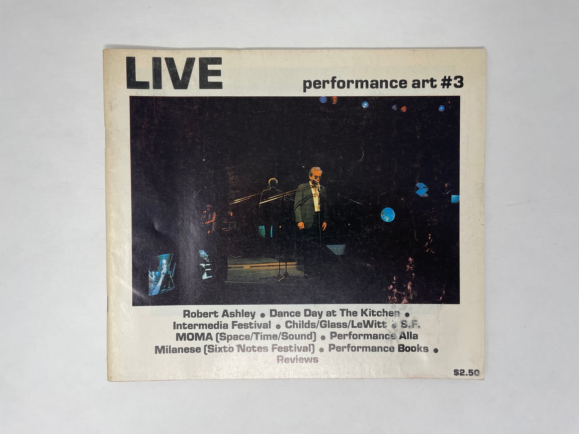 Performance Art Magazine: LIVE No. 3 (1980)