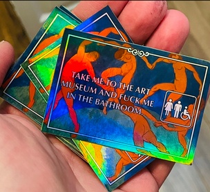 Take Me To The Art Museum And Dance … Holographic Sticker