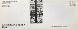 Printed Matter Christmas Flyer 1990
