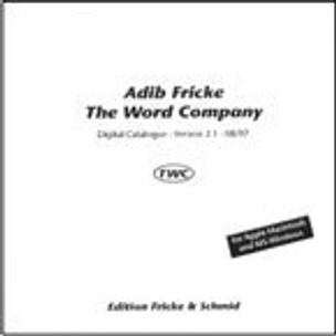 The Word Company : Digital Catalogue Version 2.1, 08/97