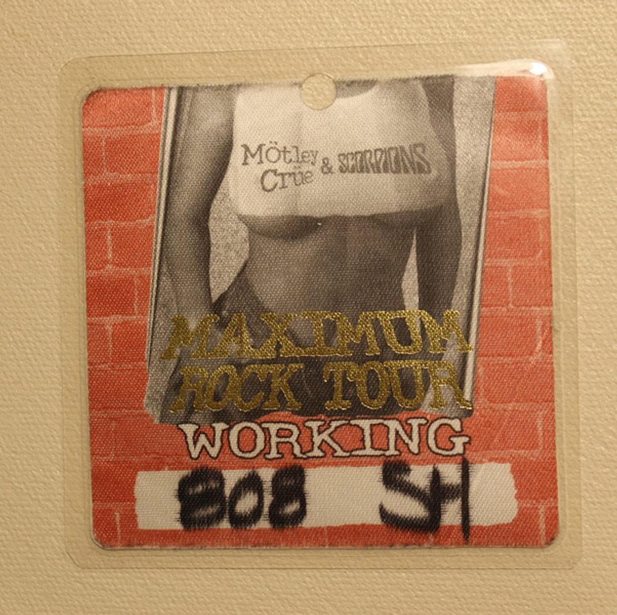 Motley Crue Backstage Passes From Maximum Rock Tour Collectionzz 5104