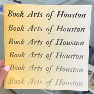 Book Arts of Houston