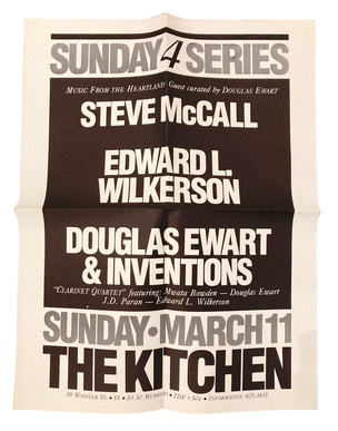 Music From the Heartland, March 11, 1984 [The Kitchen Posters]