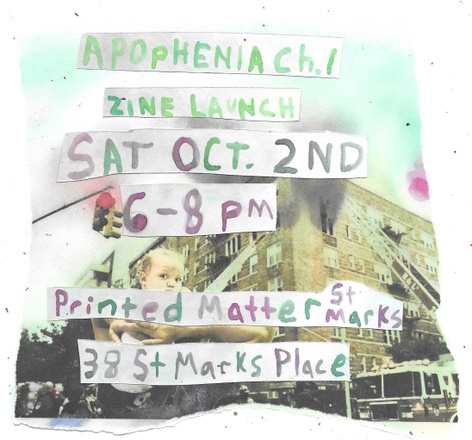 Apophenia Ch. 1 Sidewalk Zine Launch