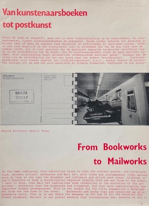 From Bookworks to Mailworks / Van kunstenaarsboeken tot postkunst