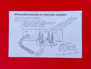 Speaking & Being in this Red Garden