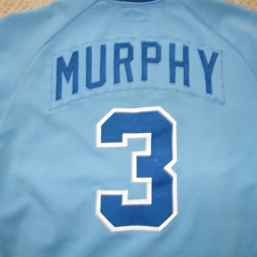DALE MURPHY 1982 ATLANTA BRAVES GAME WORN AND SIGNED JERSEY FROM HIS 1ST  MVP YEAR