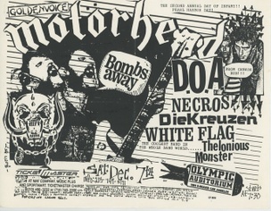 The Second Annual Day of Infamy: Motorhead, D.O.A., Necros, Die Kreuzen, White Flag at Olympic Auditorium