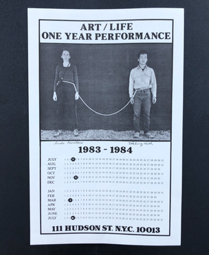Art/Life One Year Performance Poster [Rope, unstamped]