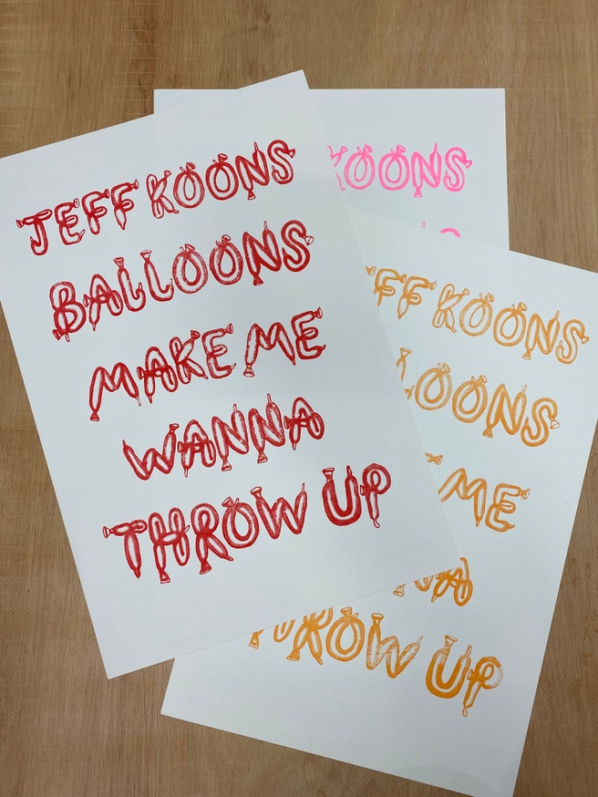 Koons Balloons Print thumbnail 2
