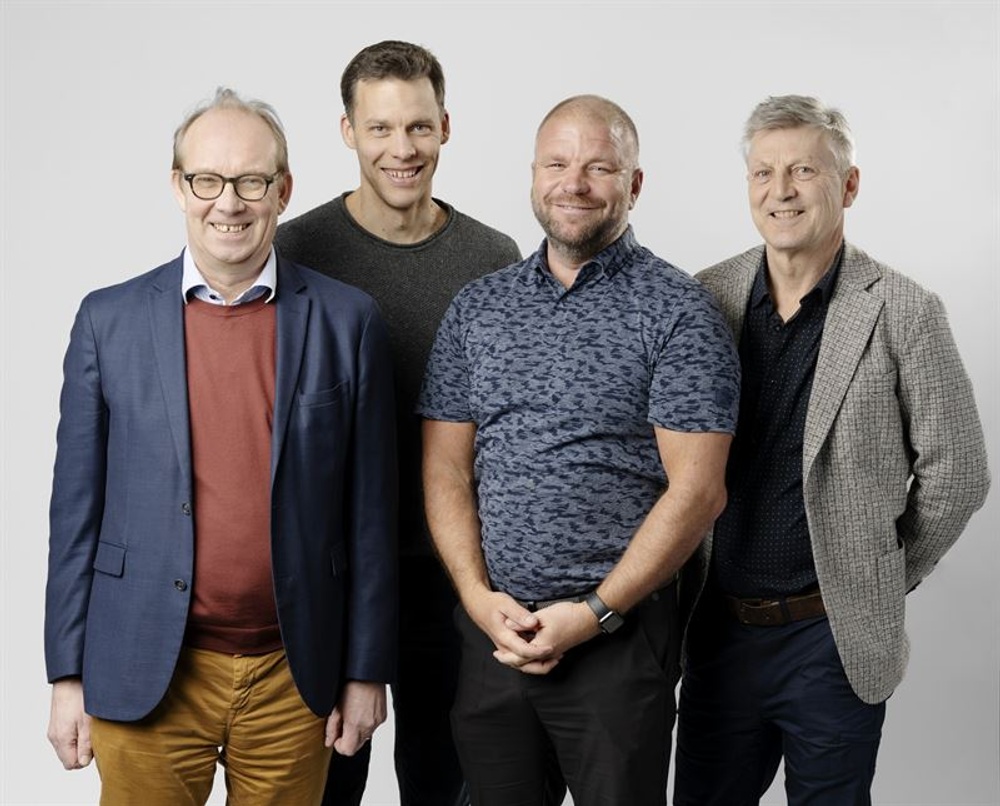 Yazen Health founders, from the left: Fredrik Meurling, Otto Bretz, Magnus Nylén och Martin Carlsson.