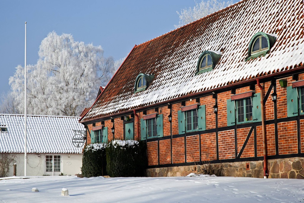 Östarps Gästgivaregård, vinter. Foto: Karin Christiansson