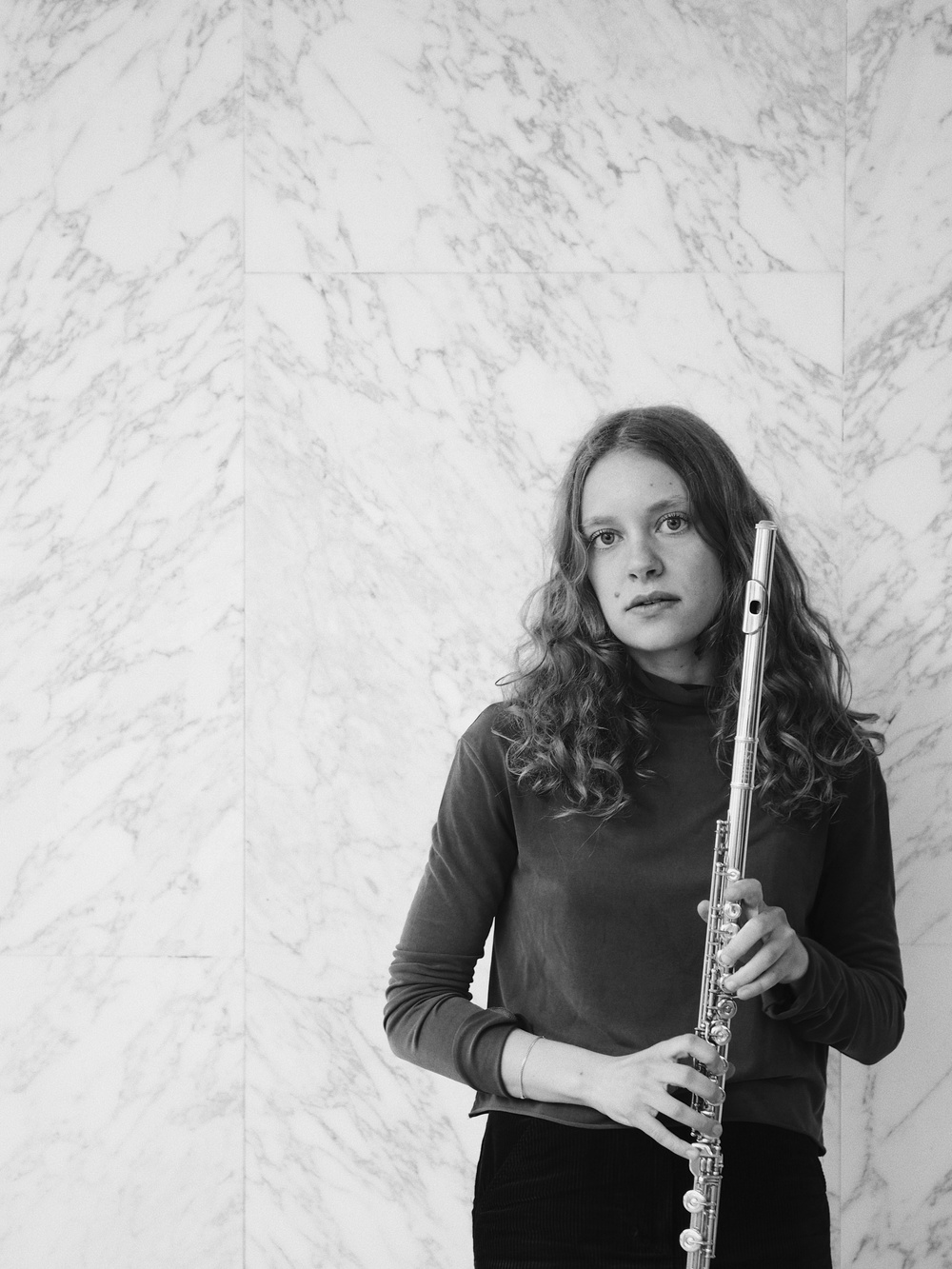 Flöjtisten Laura Michelin är solist i konserten på Norrlandsoperan 10 februari 2022. 