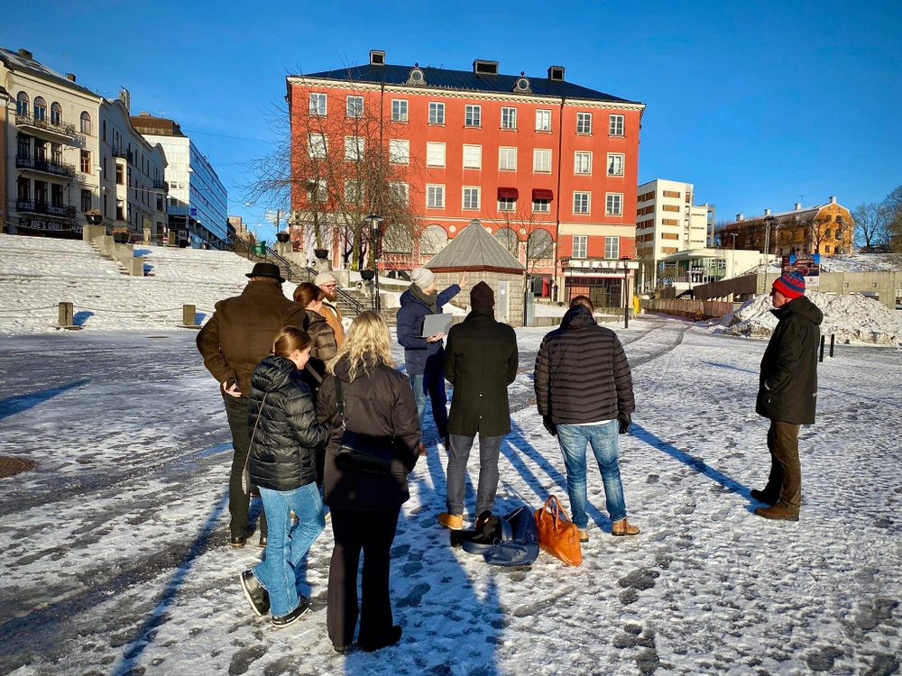 Sveriges Centrumutvecklare på plats vid Marenplan.