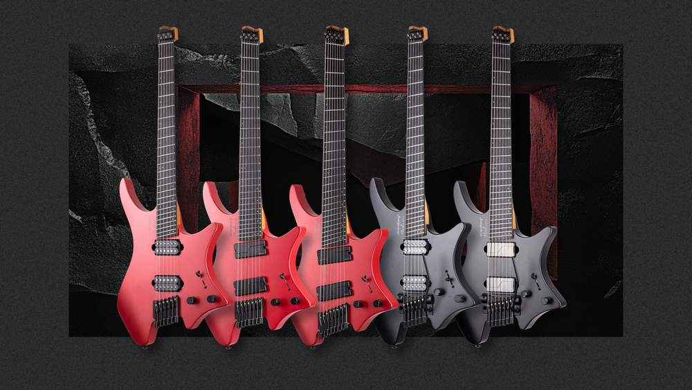 Strandberg Boden Metal Black Granite Tremolo 6/7 and Blood Red 6/7/8