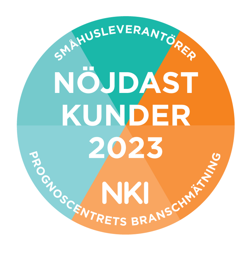NKI-emblem Årets nöjdaste kunder 2023