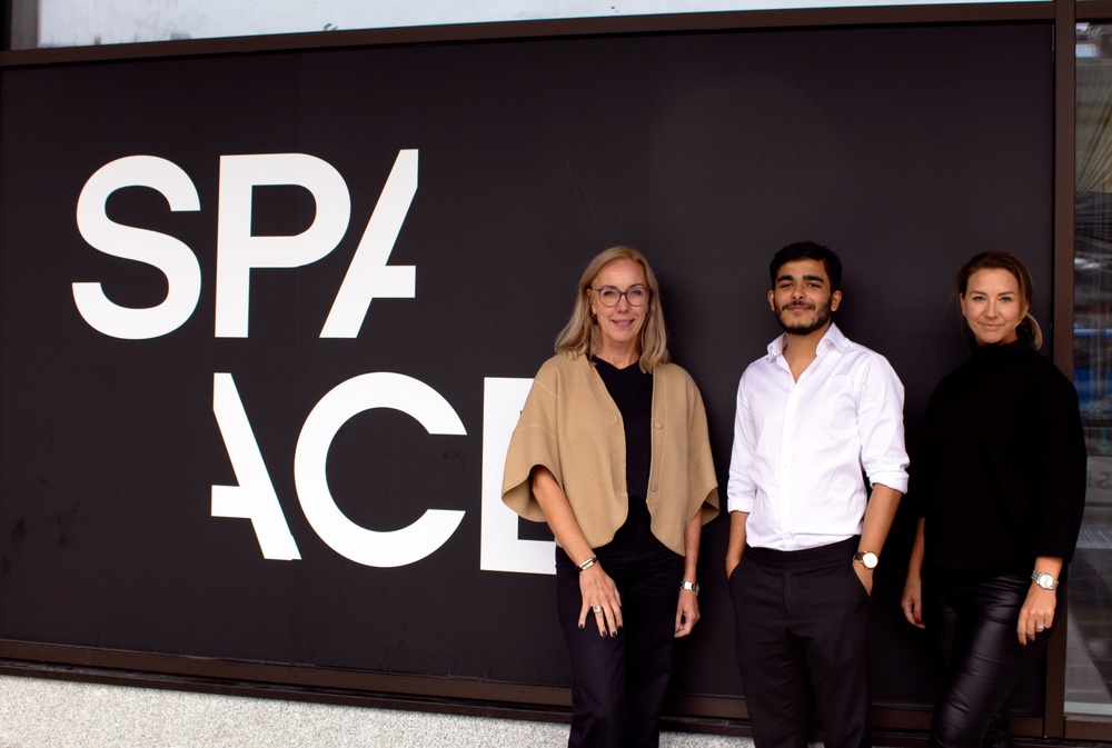 Åsa Caap, Head of Space; Ankit Desai, vd Snafu records; Caroline Cronstedt, Space Community manager. 
Credit: Space