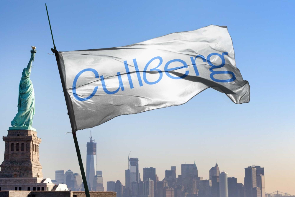 Martin Falk. Logotyp för danskompaniet Cullberg, del av ny visuell identitet, Cullberg, 2019.