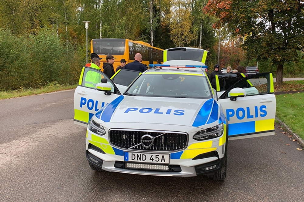 Framtidsdagarna på studiebesök hos Polisen 2022.