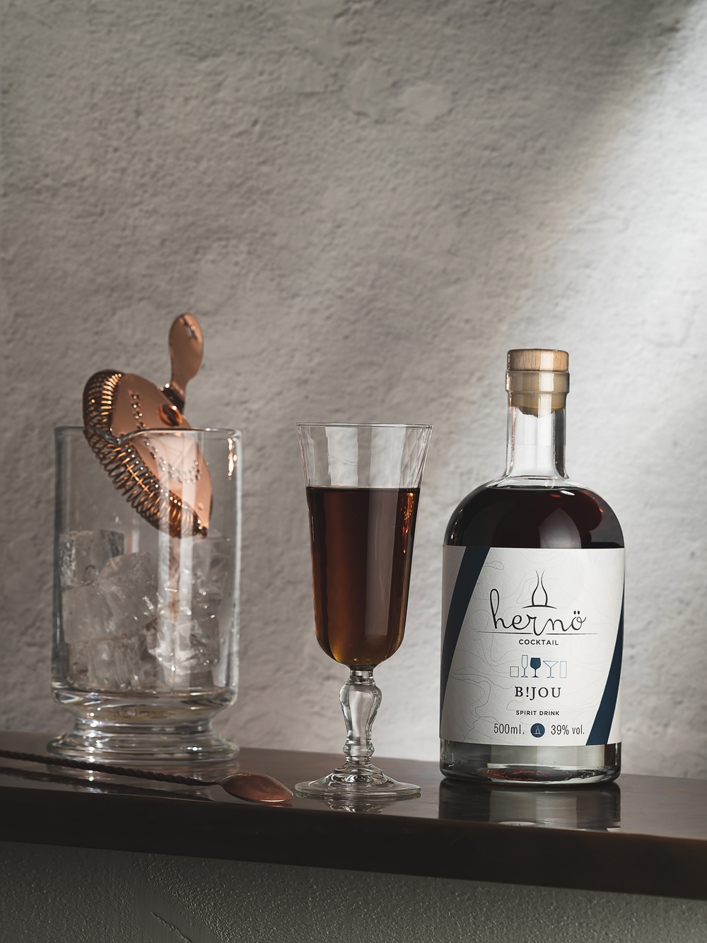 Den tredje produkten i serien Hernö Gin Cocktails: B!jou.