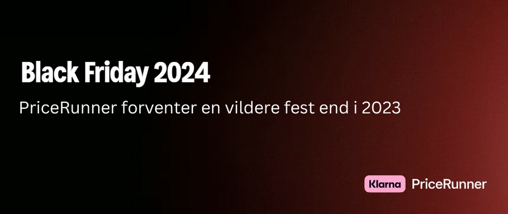 PriceRunner forventer at Black Friday 2024 overgår 2023