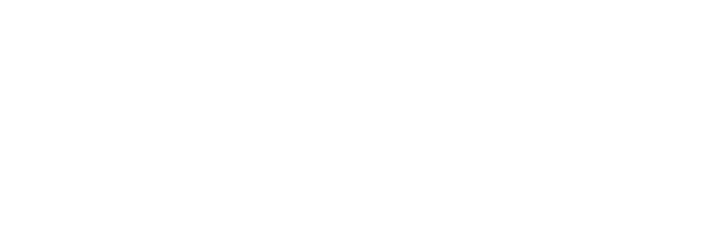Brewhouse Inkubator Textlogo Vit Tvåradig