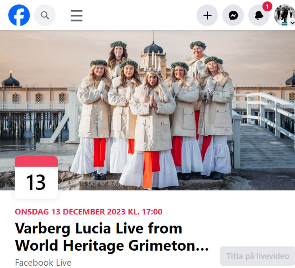 Varbergs Lucia sänder ljus och sång över världen från Grimeton Radiostation och evenemanget sänds live på Facebook till hela världen från detta unika världsarv.