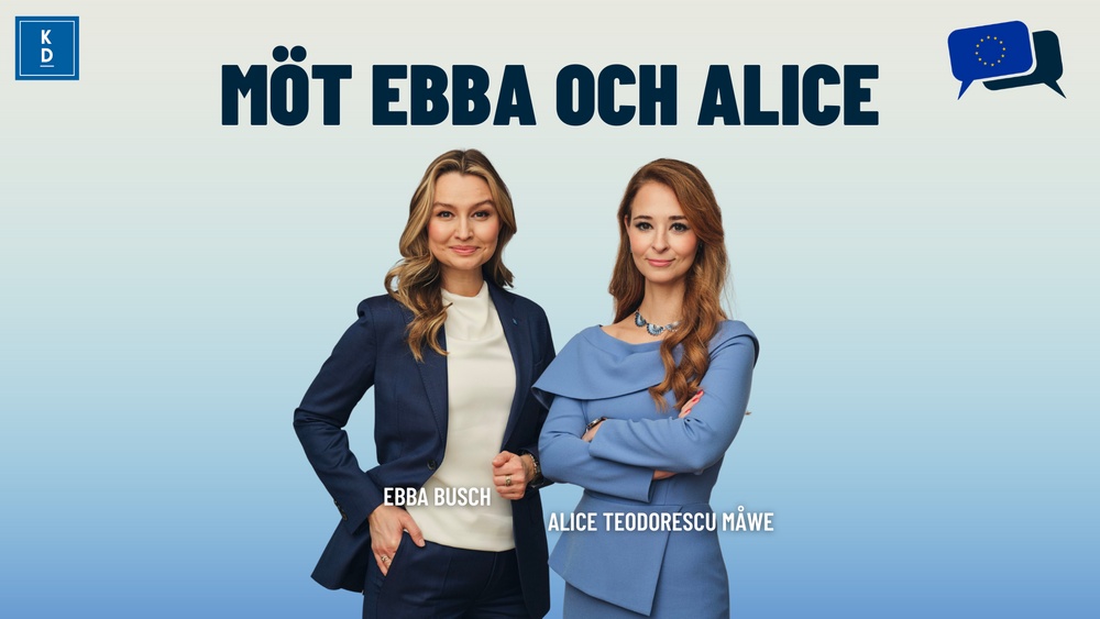 Ebba Busch och Alice Teodorescu Måwe