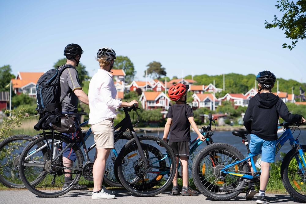 Härlig cykelutflykt med familjen i Karlskrona.
