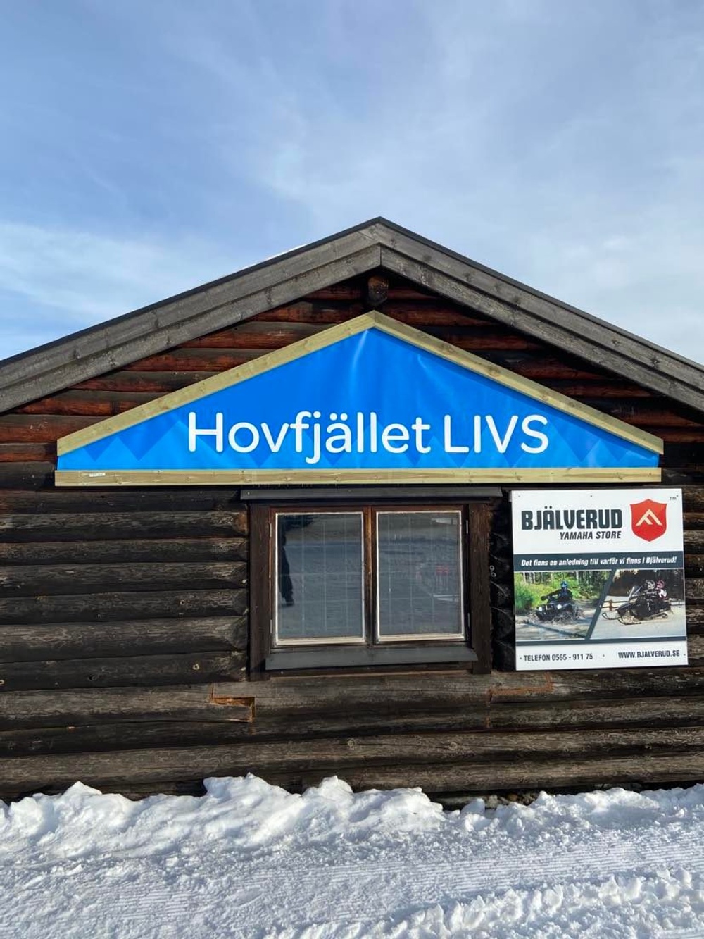 Skylt Hovfjällets livs