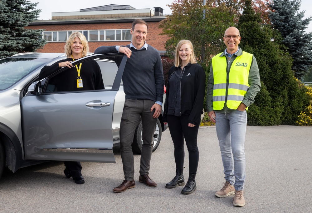 Sara Bergström, Acting Market Manager IKEA Borlänge & Gävle, Jonas Flank, HR-chef Borlänge kommun, Anna Wenstedt, Hållbarhetsstrateg Borlänge Energi och Stefan Kujanpää Avdelningschef Hållbara Anläggningar SSAB i Borlänge. Foto: Henrik Hansson.