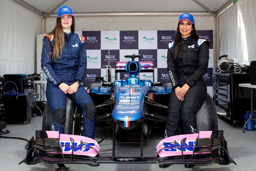 BWT Alpine F1 Team breaks new ground as Aseel Al Hamad and Abbi Pulling become first-ever women to drive F1 cars in Saudi Arabia.jpg