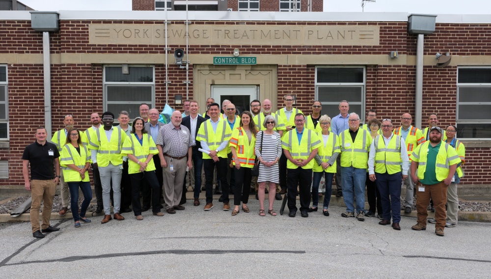 A group of local stakeholders tour the Pennsylvania American Water York Wastewater Treatment Plant on June 5 to commemorate two years of the company’s ownership, infrastructure investment and system improvement.
