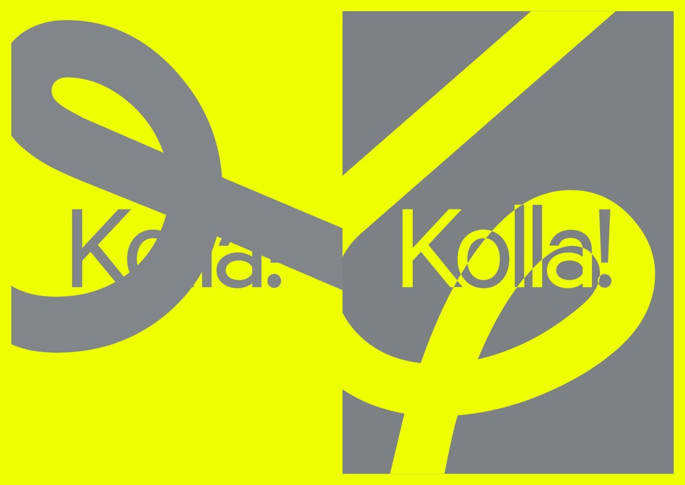 Visuell identitet för Kolla! 2023. Studio Martin Frostner. 