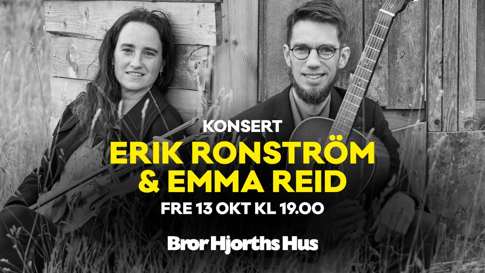 Emma Reid med fiol och Erik Ronström med gitarr
