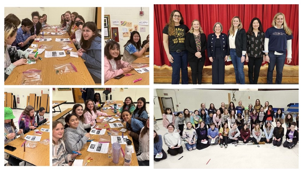 GSCSNJ STEM Career Professionals: from left: Christina Bowen, Mindy Subbiah, Barbara Roehl, Wendy Beres, Ann Gallagher, Mairead McKendry Sauter. 